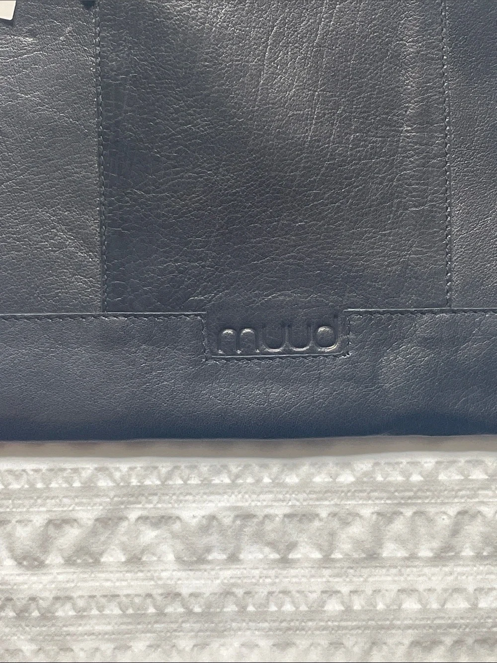 NWT Muud Handcrafted Copenhagen Leather Laptop Sleeve Black